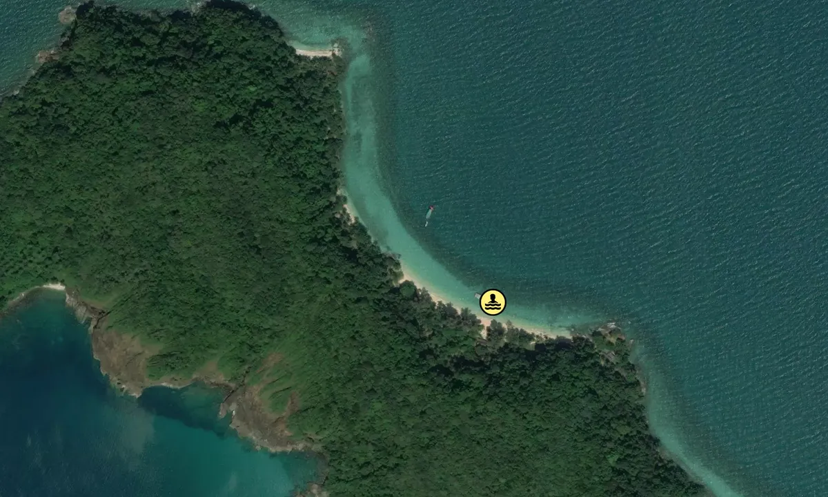 Satelite image of Koh Wai northern bay