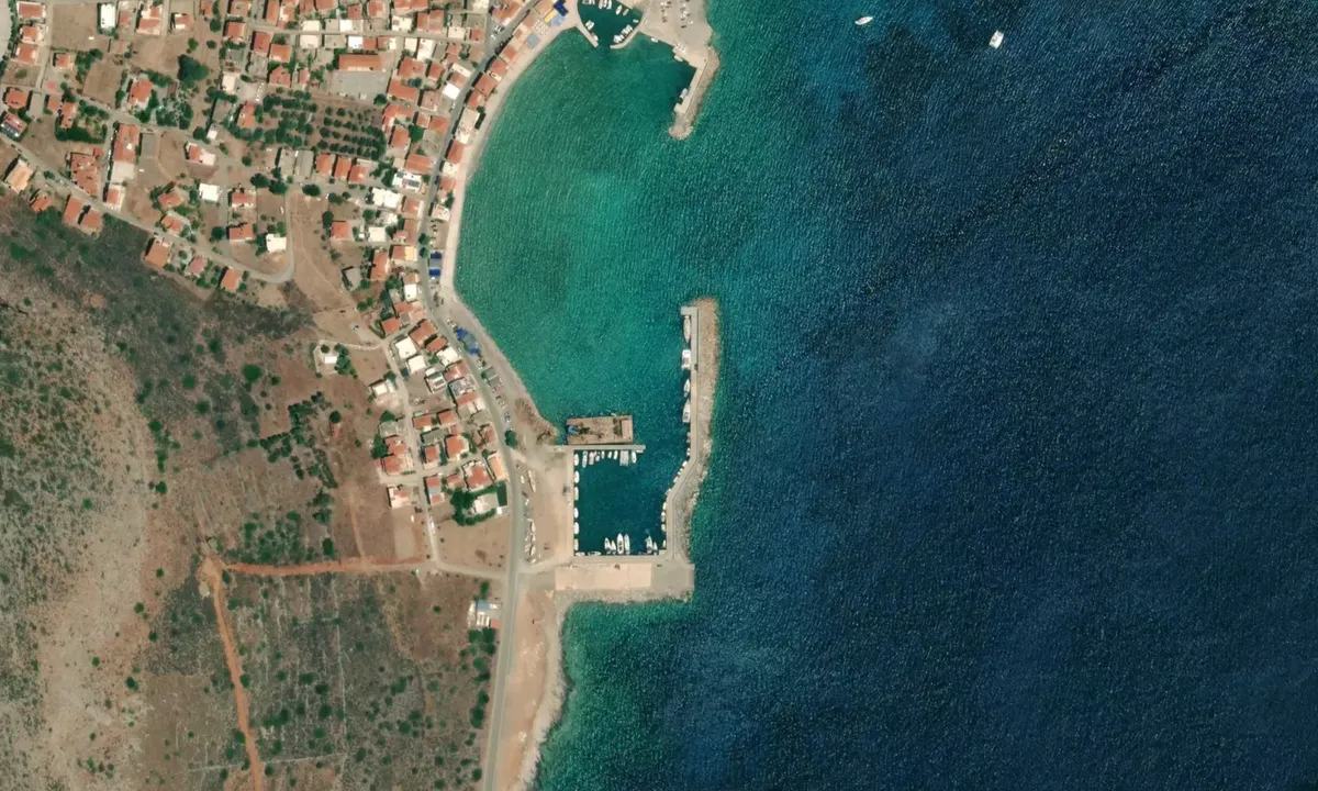 Flyfoto av Kolpos Epidaurou Limiras