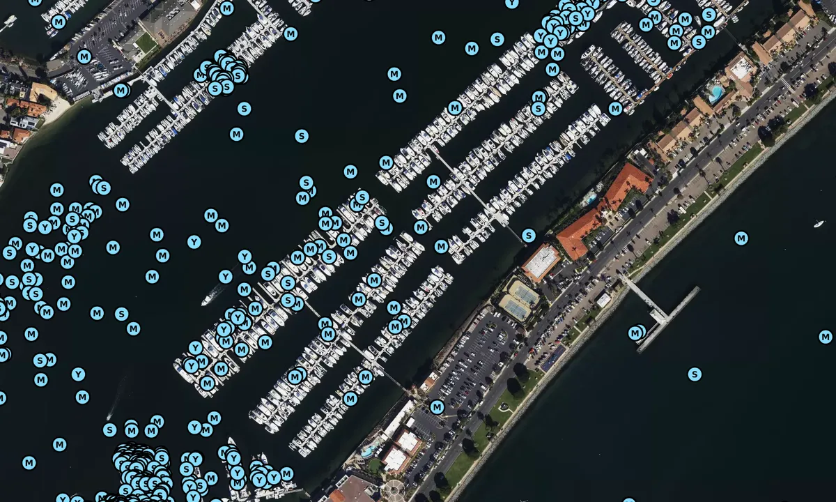 Satelite image of Kona Kai Marina