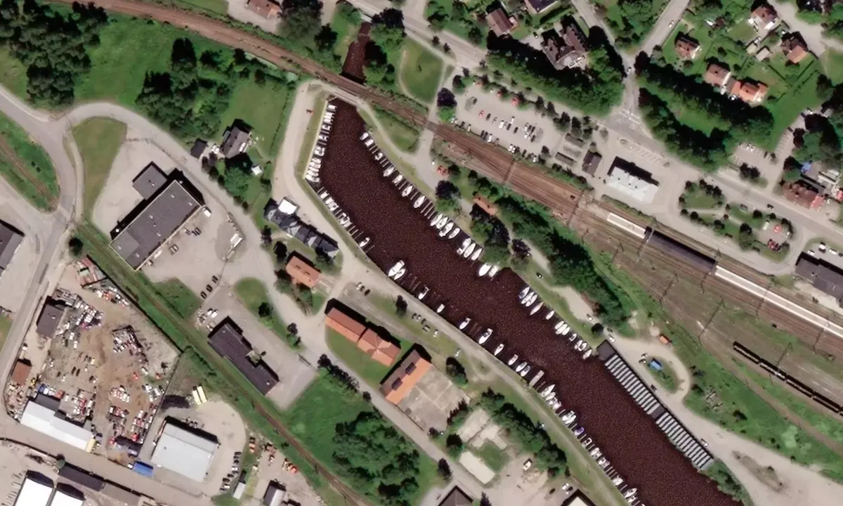Satelite image of Köping