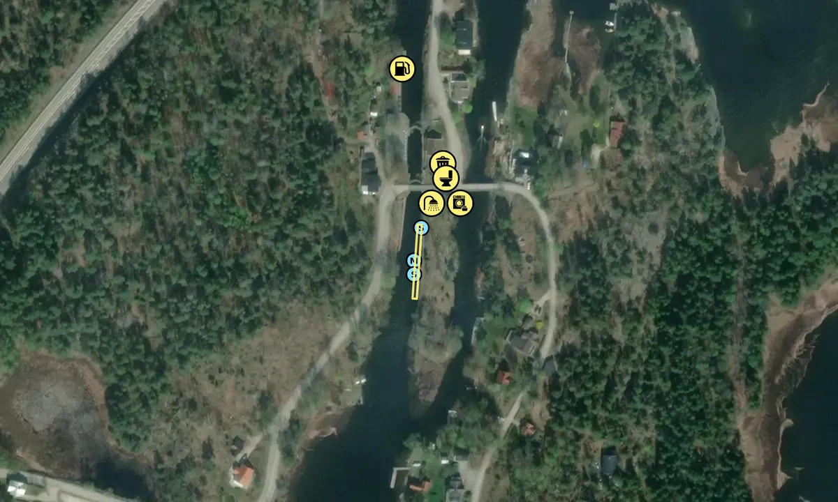 Satelite image of Köpmannebro - Slusstationen