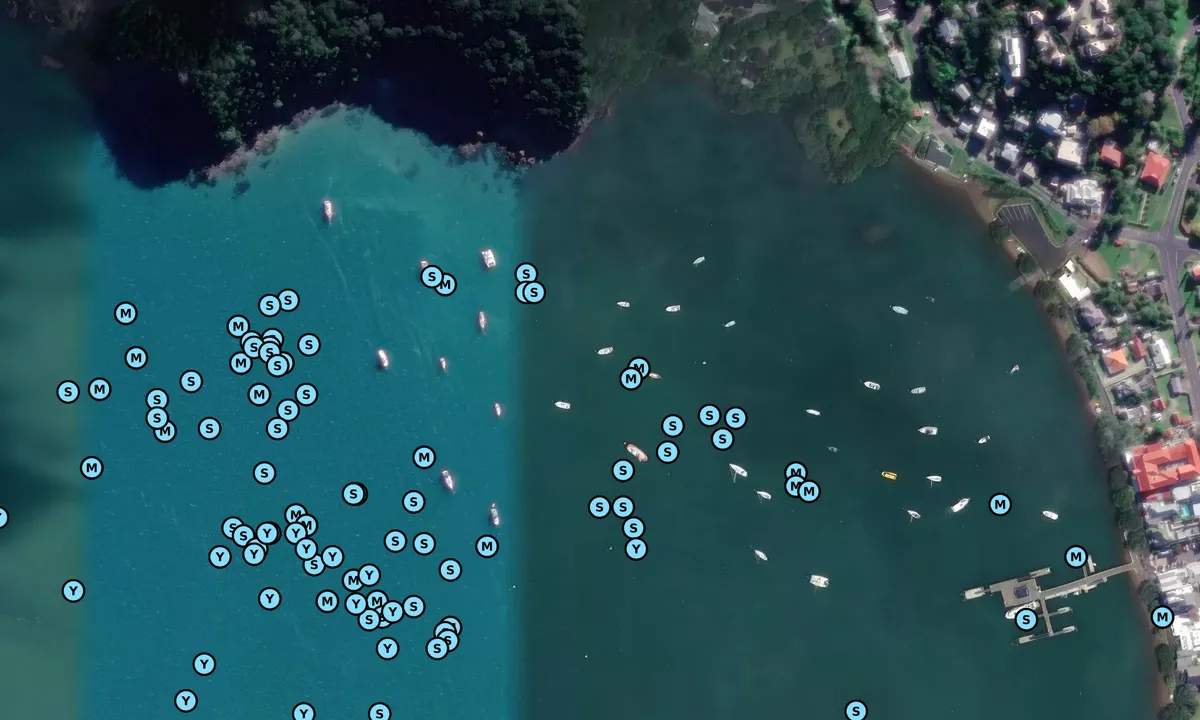 Satelite image of Kororareka Bay