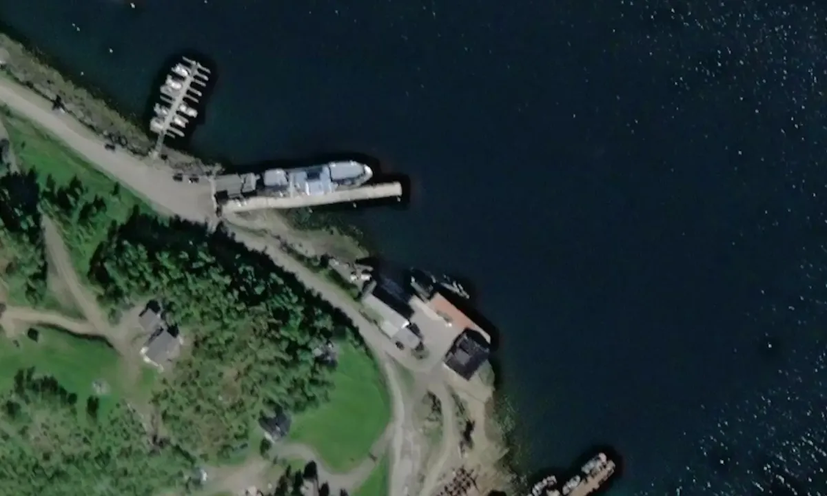 Satelite image of Korsfjorden