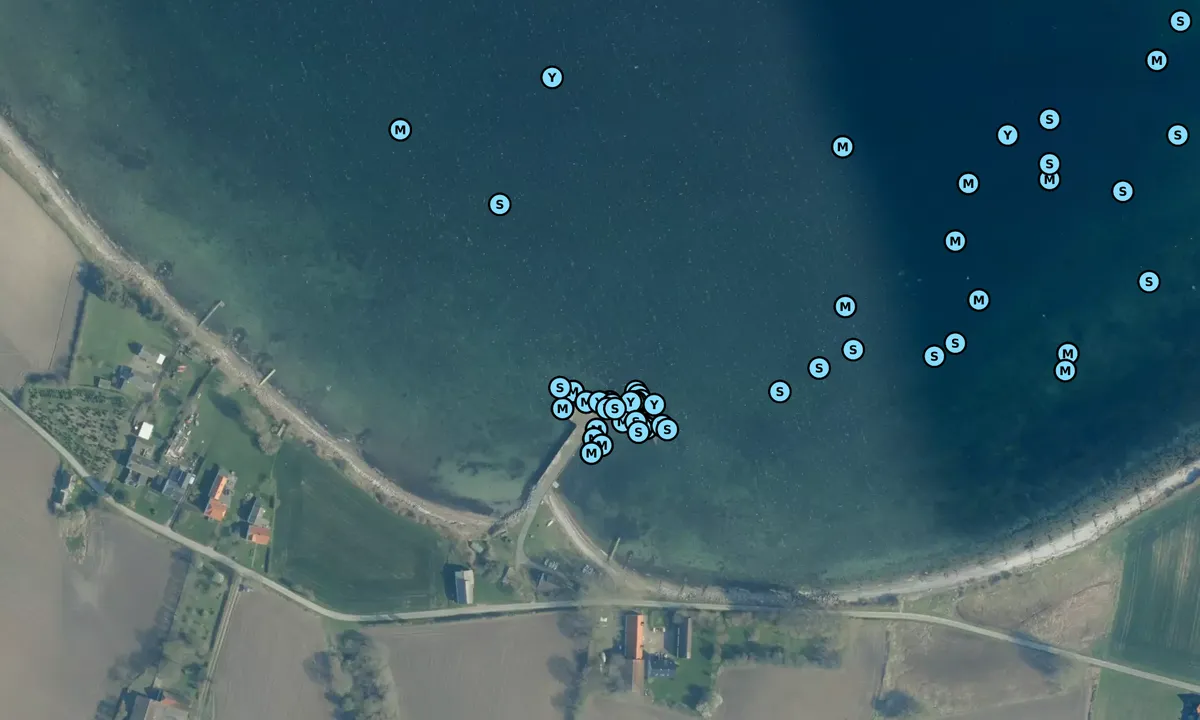 Satelite image of Korshavn Bro - Avernakø