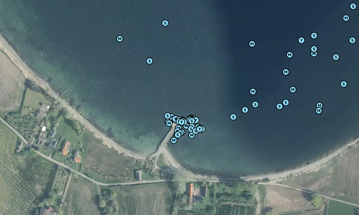 Satelite image of Korshavn Bro - Avernakø