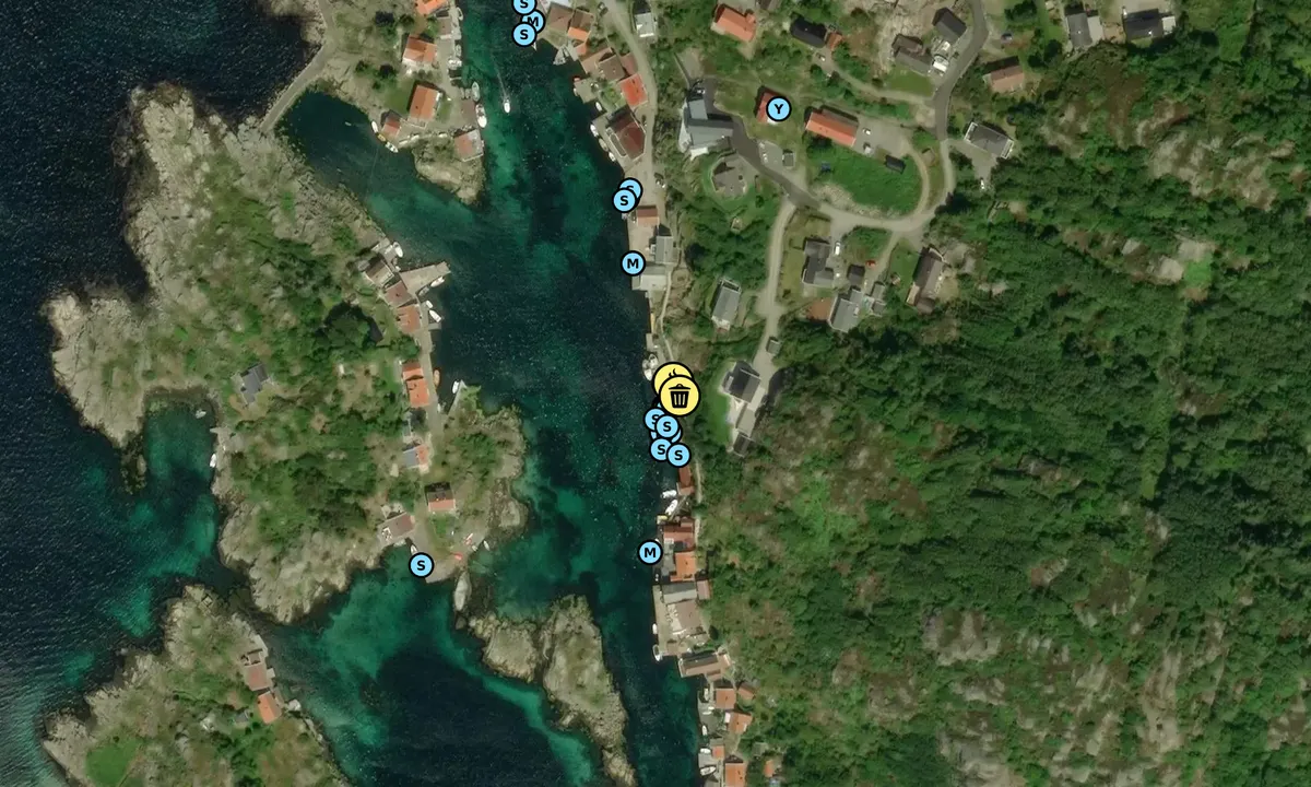 Satelite image of Korshavn Gjestehavn