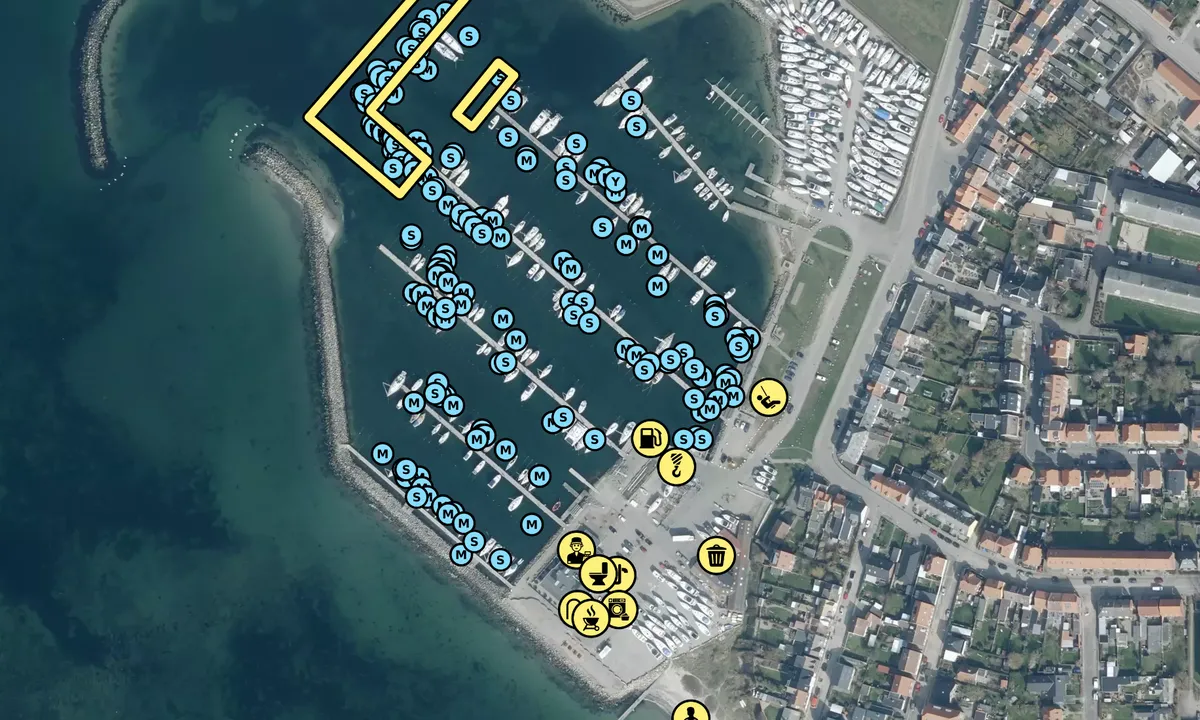 Satelite image of Korsør Lystbådehavn