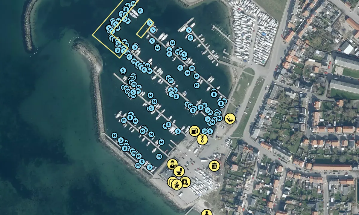 Satelite image of Korsør Lystbådehavn