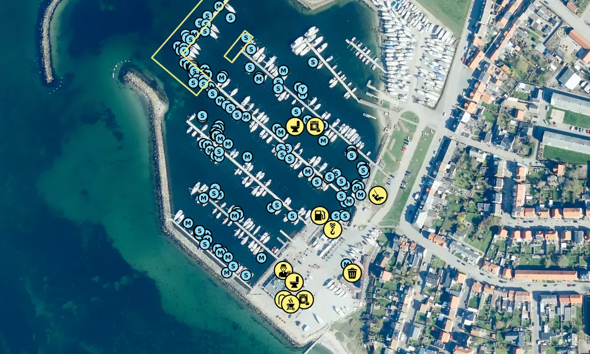 Satelite image of Korsør Lystbådehavn