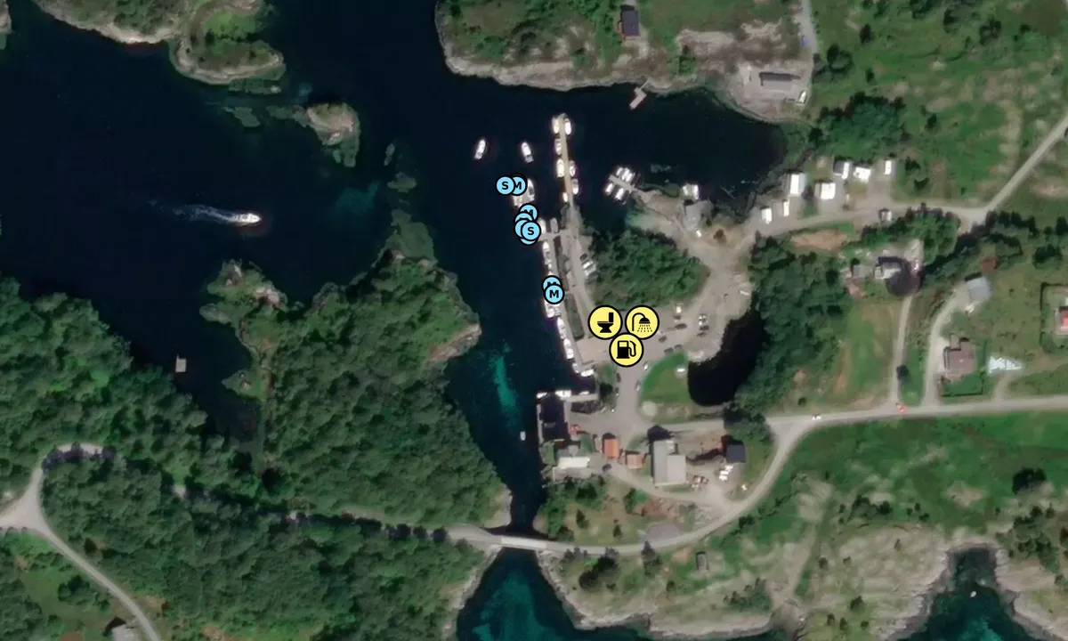 Satelite image of Korssund Gjestehamn