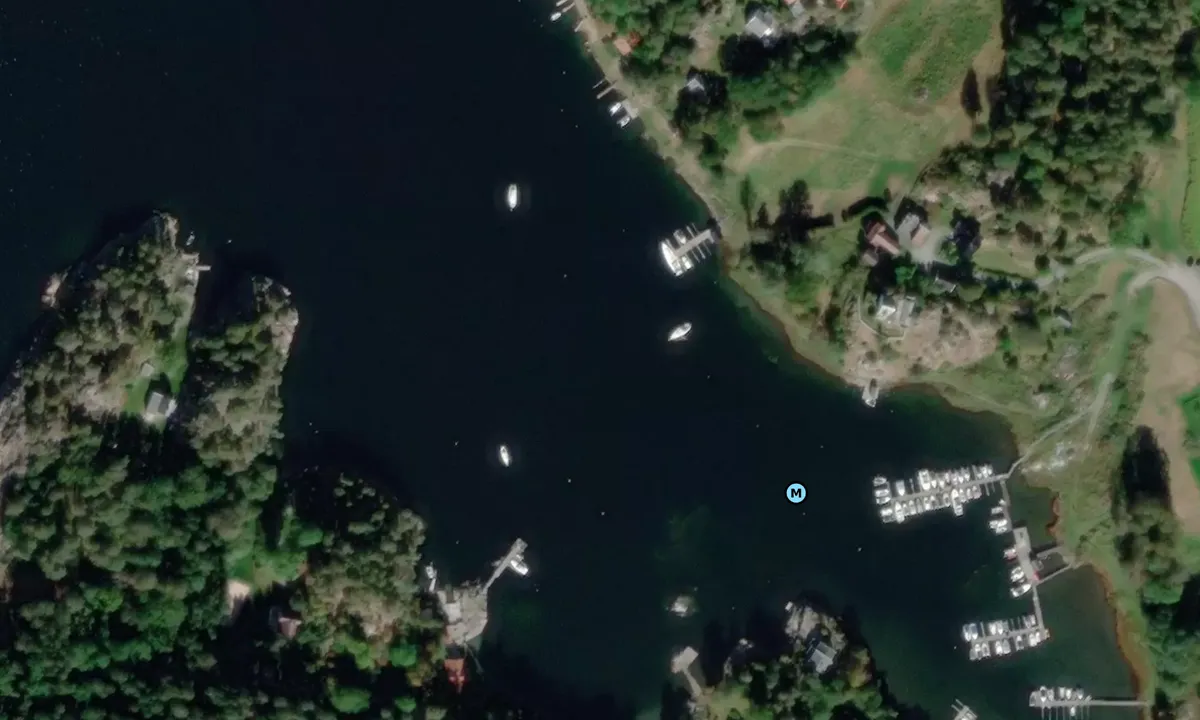 Satelite image of Korterødkilen