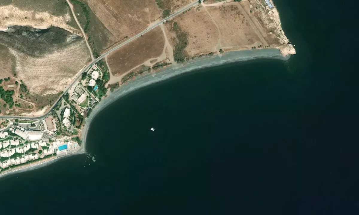 Flyfoto av Kos Ammos