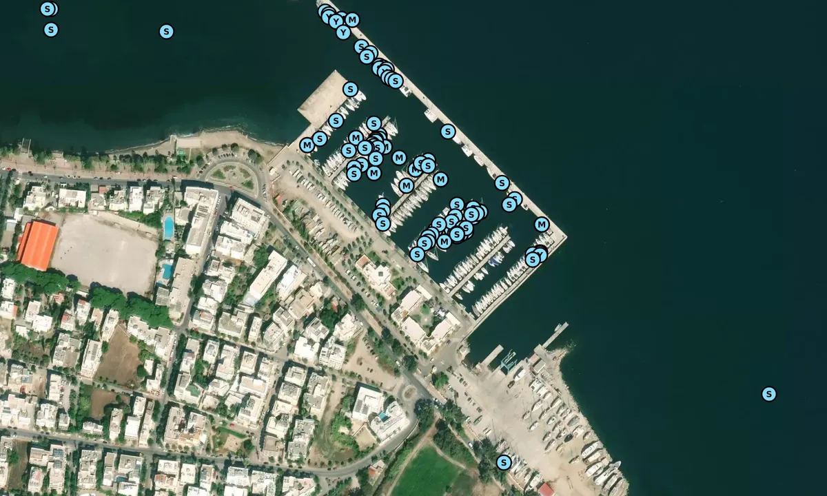 Satelite image of Kos Island Marina