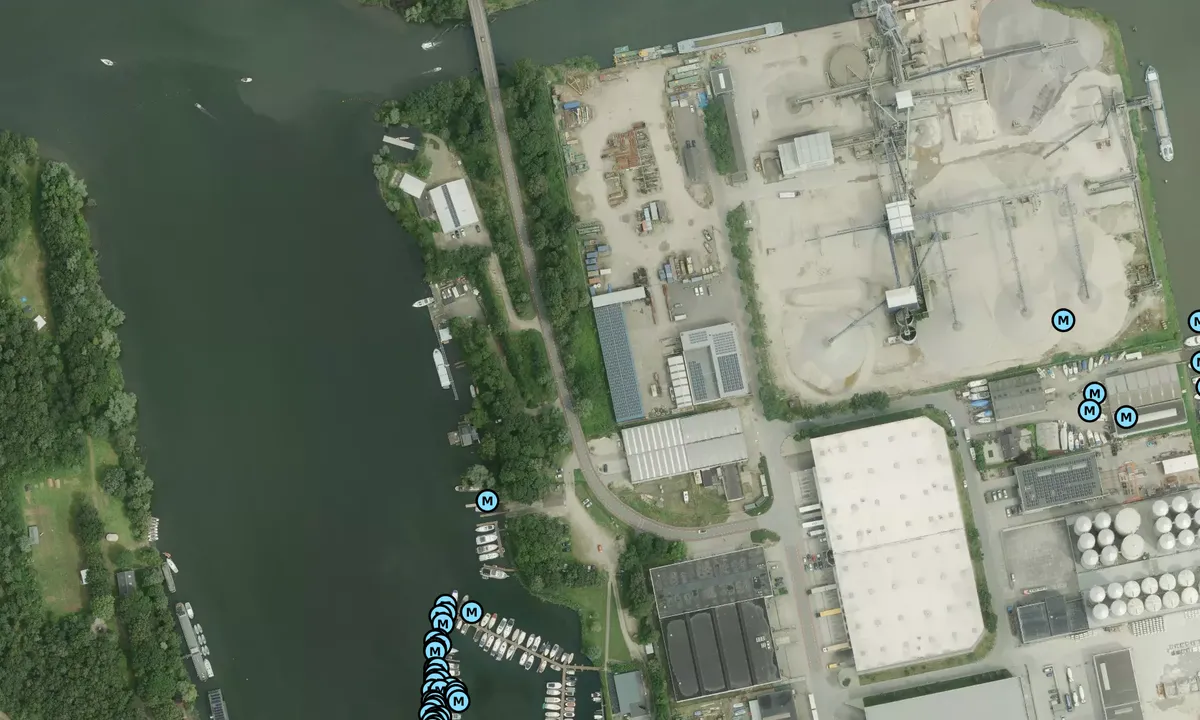 Satelite image of Kraaijenbergse Watersport Marina
