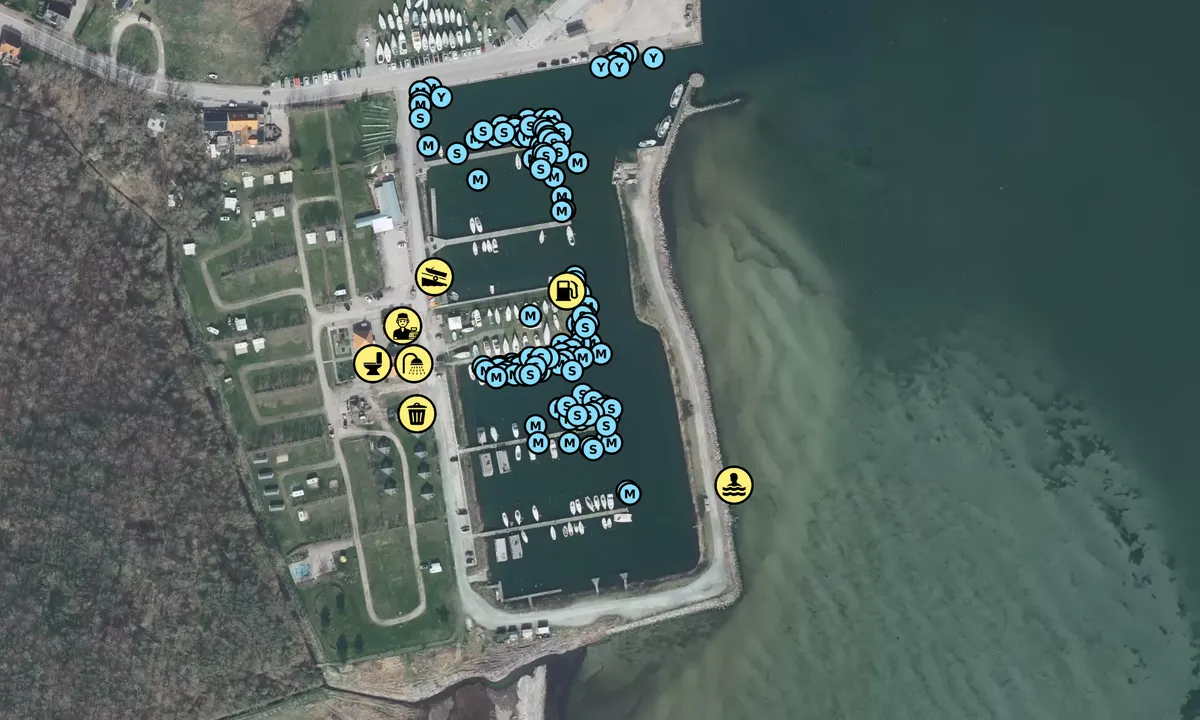 Satelite image of Kragenæs Marina Lystcamp
