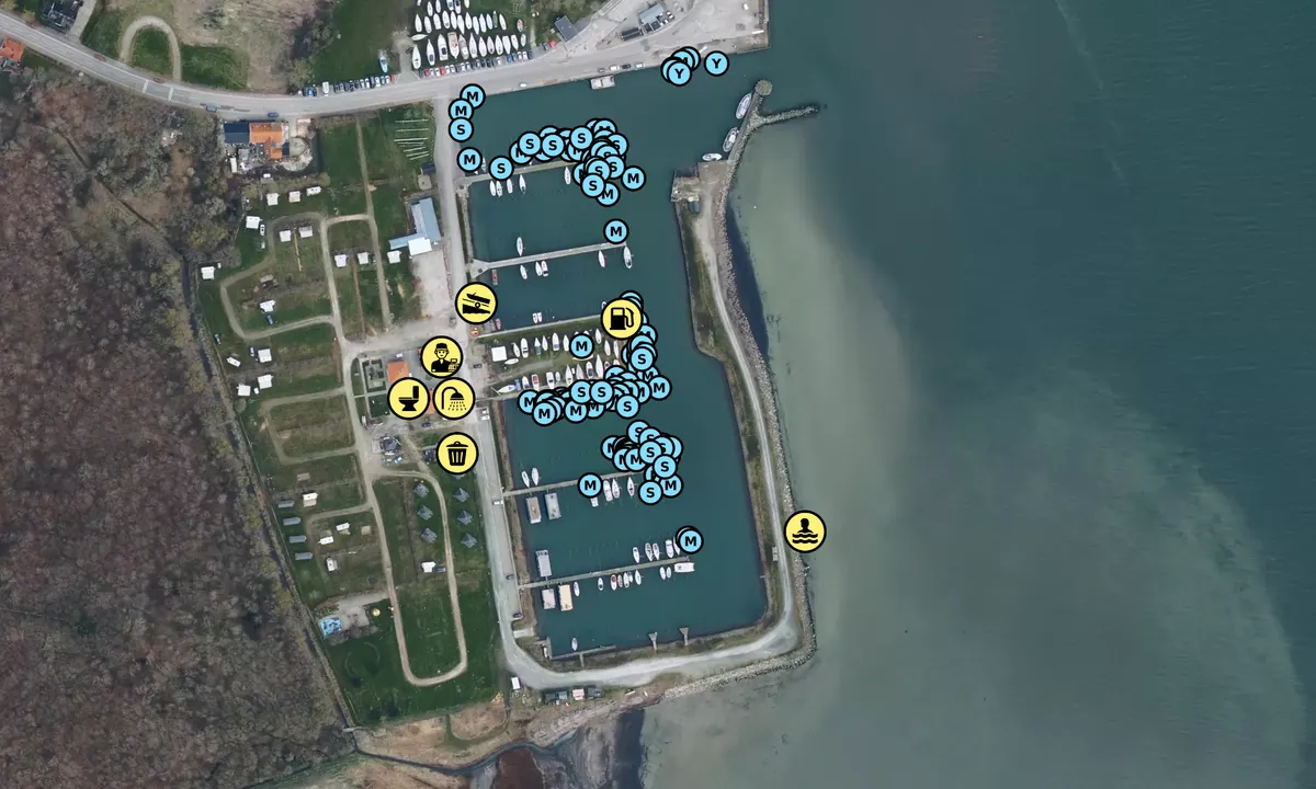 Satelite image of Kragenæs Marina Lystcamp