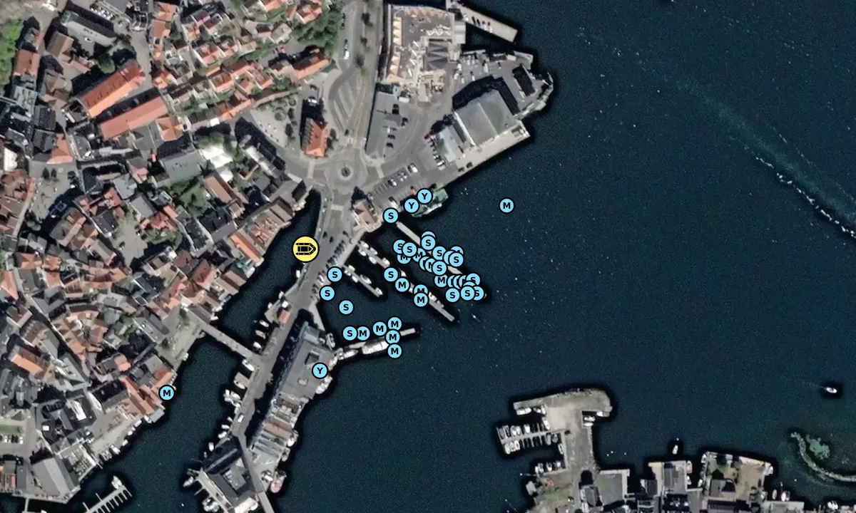 Satelite image of Kragerø Gjestehavn - Jernbanekaia