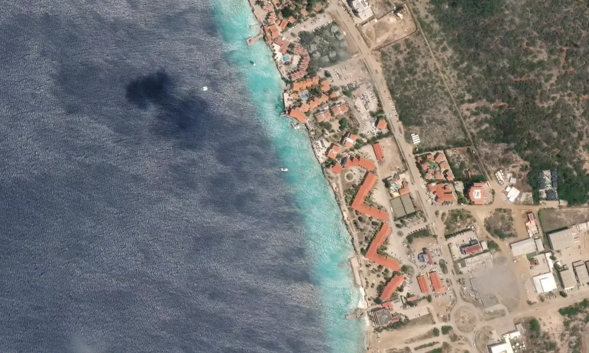 Satelite image of Kralendijk