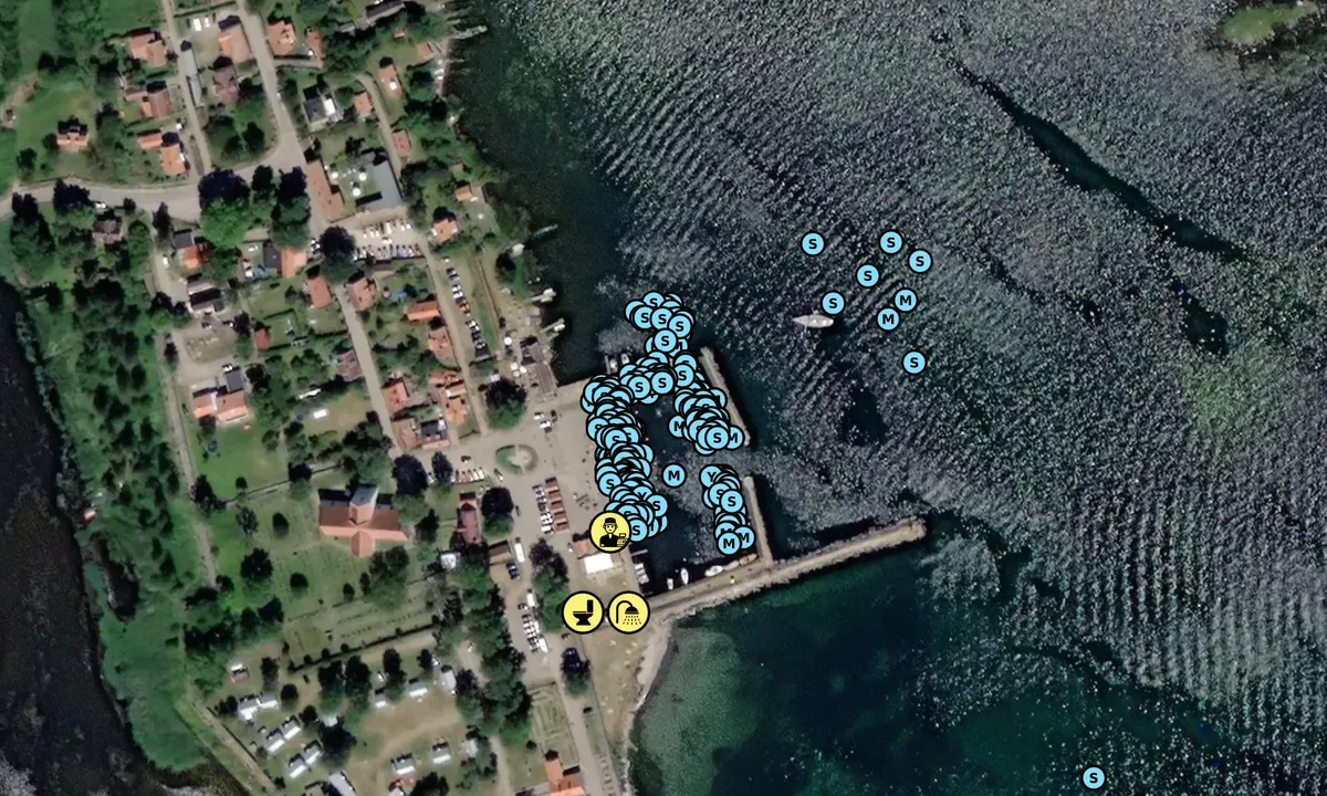 Satelite image of Kristianopel Gästhamn