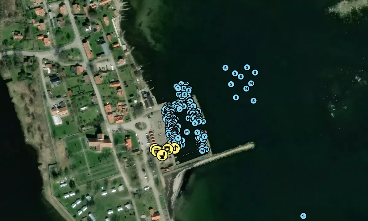 Satelite image of Kristianopel Gästhamn