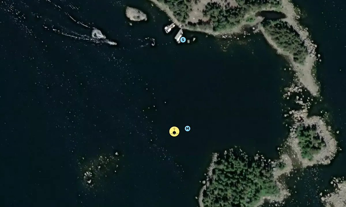 Satelite image of Krokodilön - SXK Eggegrund bouy