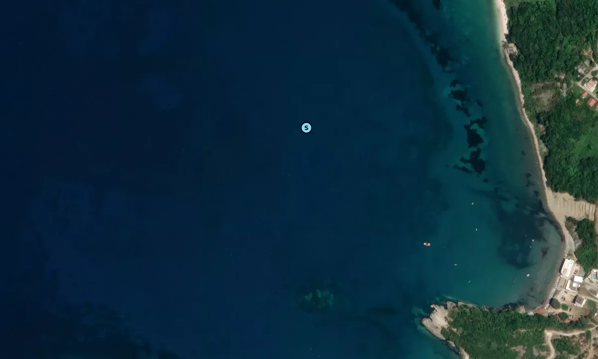 Satelite image of Kruce Rakita Beach