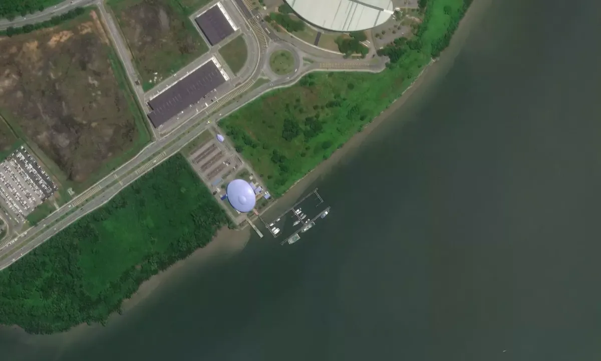 Satelite image of Kuching Marina