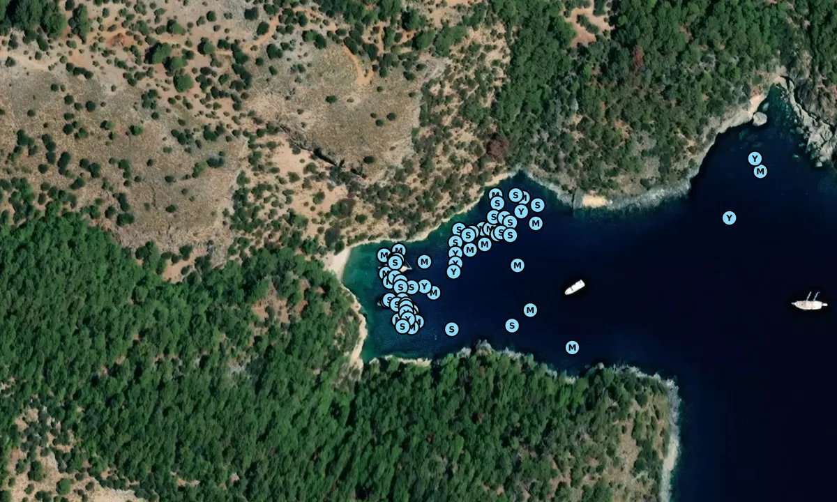Satelite image of Kucuk Kuyruk - Dalaman