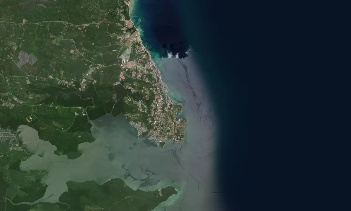 Flyfoto av Kudat Marina