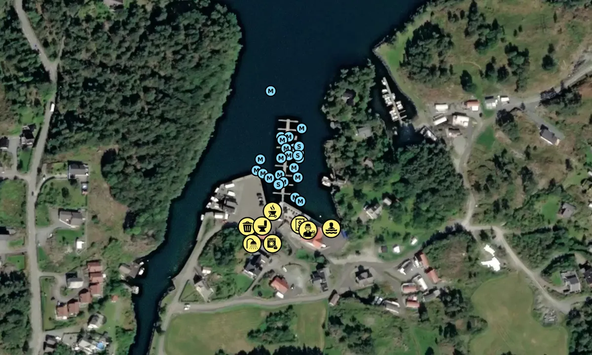 Satelite image of Kulleseidkanalen Gjestehavn