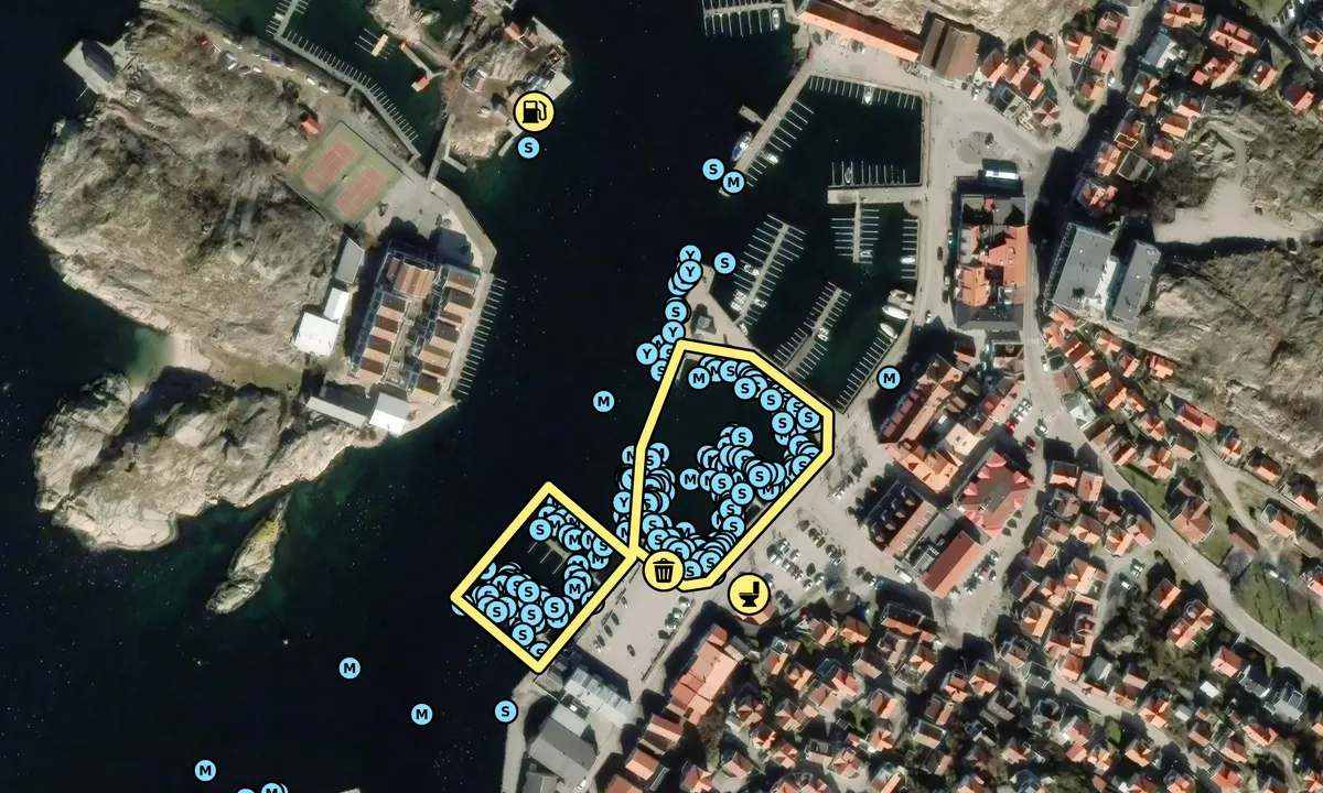 Satelite image of Kungshamn Gästhamn