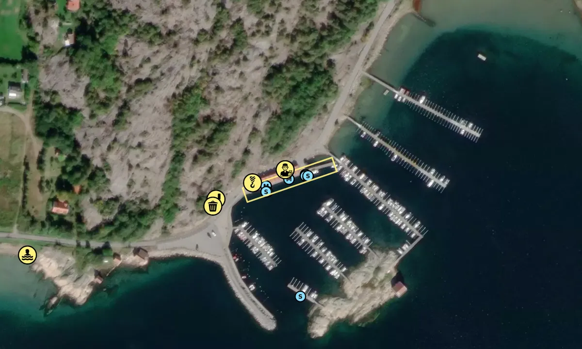 Satelite image of Kungsviks Hamnförening