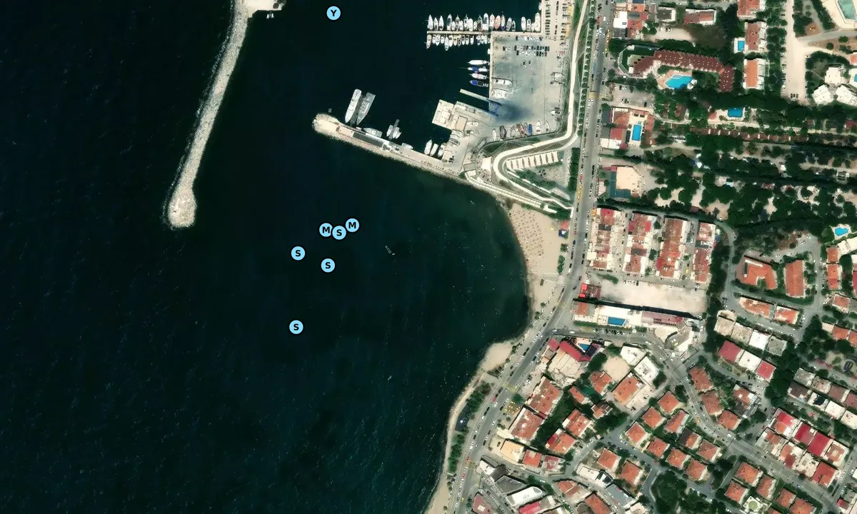 Satelite image of Kusadasi Sahil