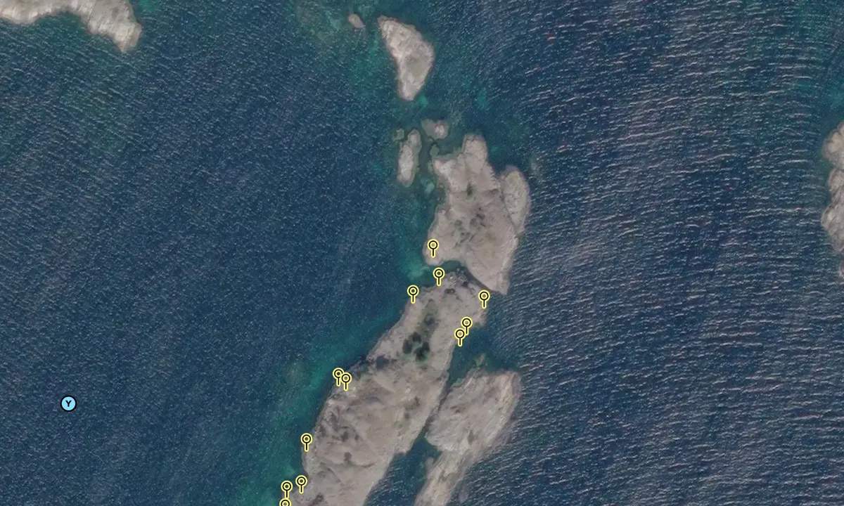 Satelite image of Kusundholmen - Grimstad