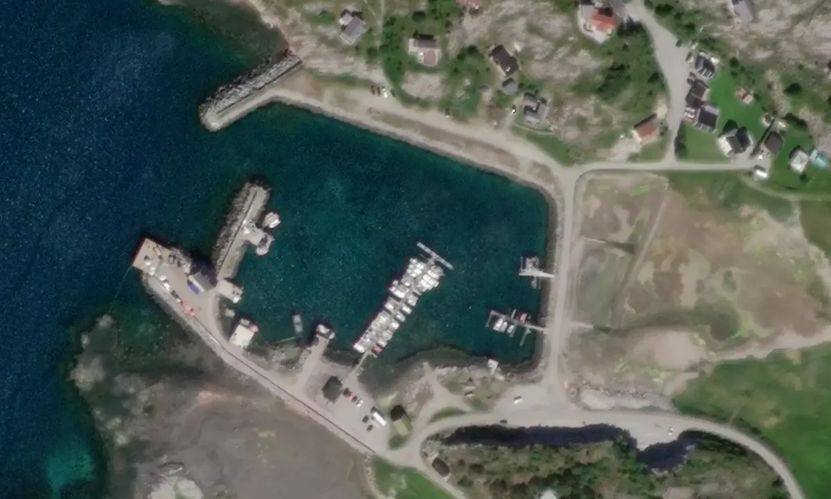 Satelite image of Kvaløysæter Gjestehavn