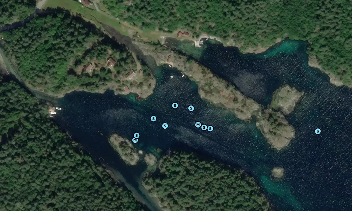 Satelite image of Kvareneskilen