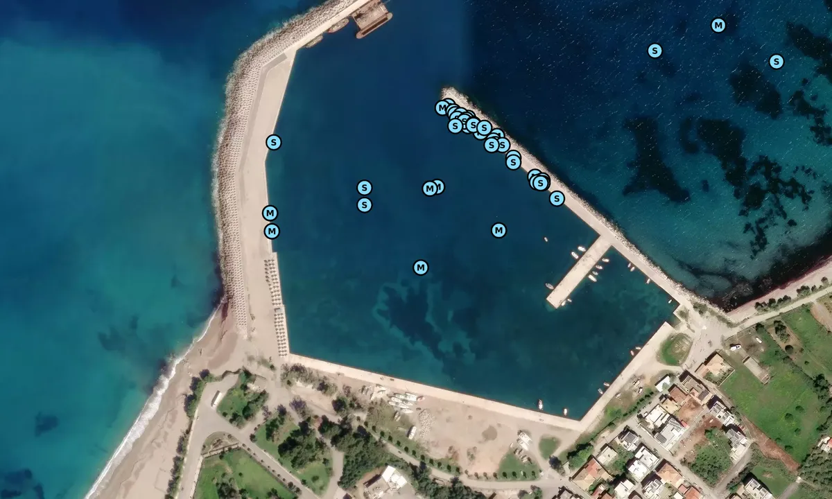 Satelite image of Kyparissia Marina