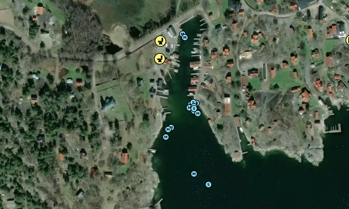 Satelite image of Kyrkviken - Möja