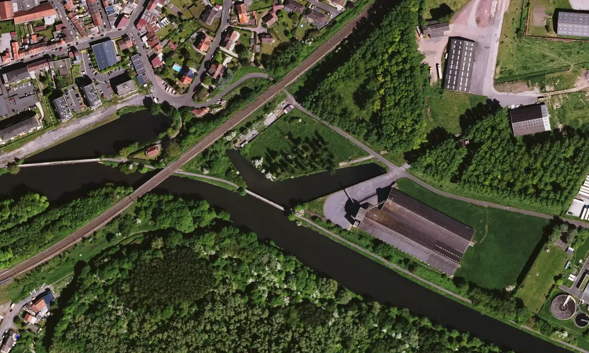 Satelite image of La Bassée