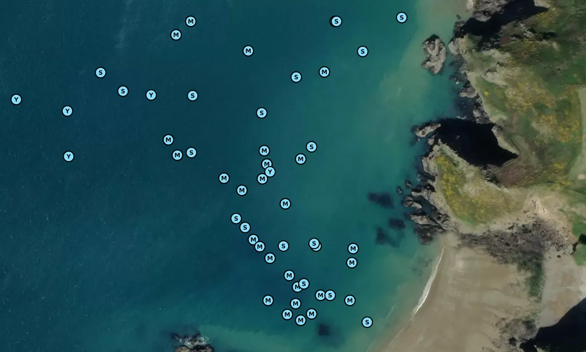 Satelite image of La Grande Grève - Sark