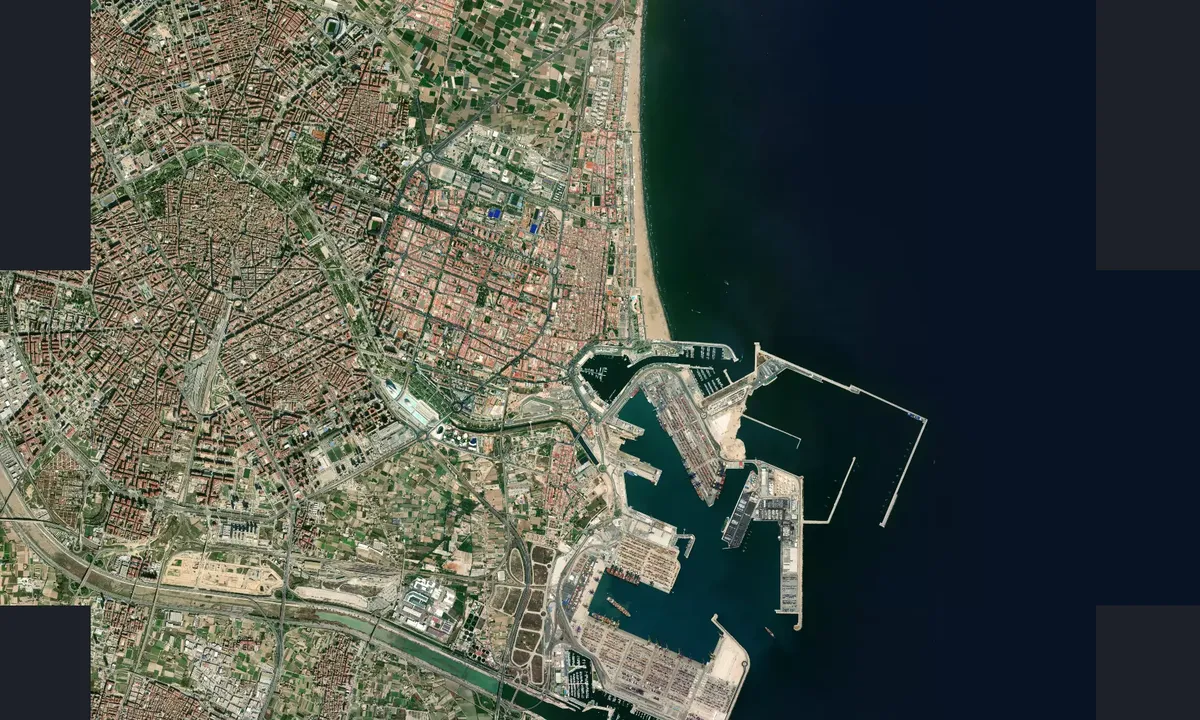 Flyfoto av La Marina de Valencia - València