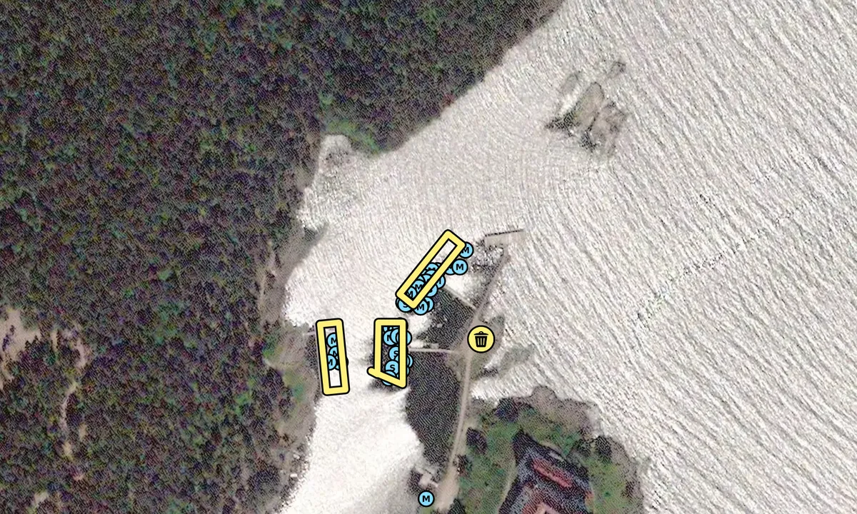 Satelite image of Läckö