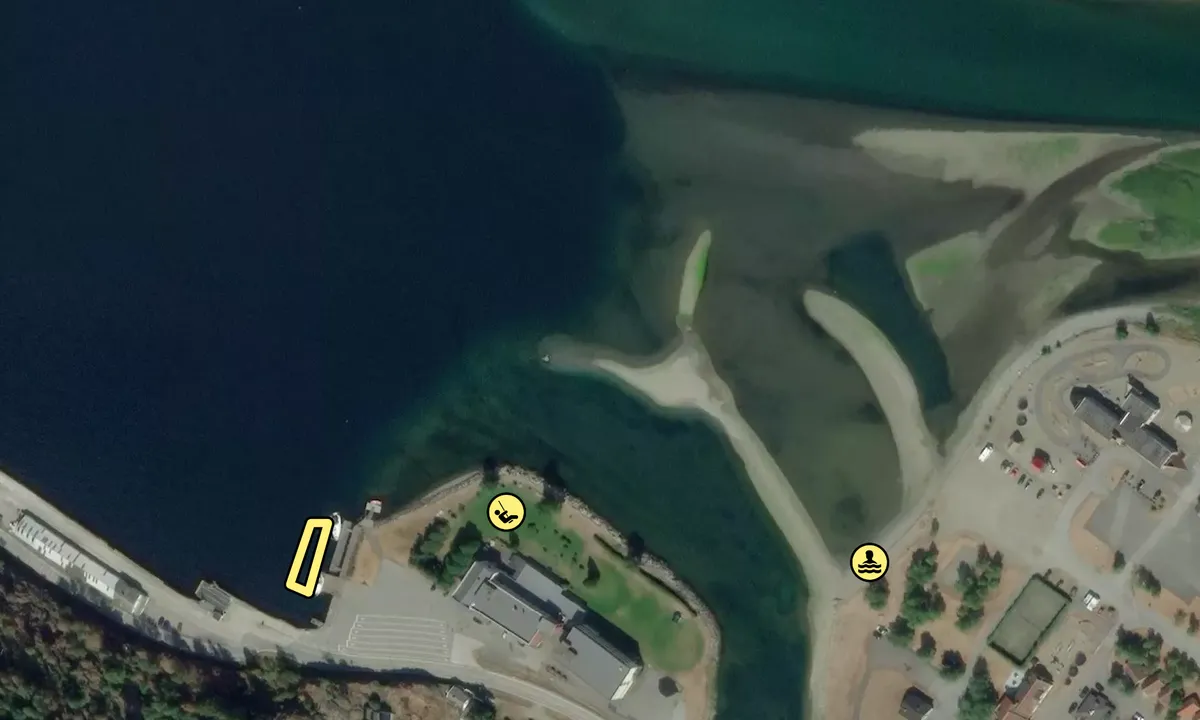 Satelite image of Lærdal Båthavn