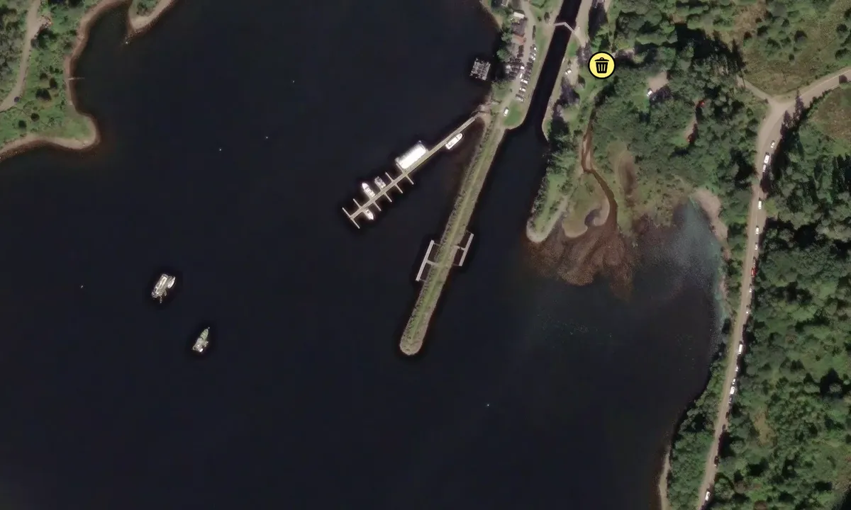 Satelite image of Laggan Locks