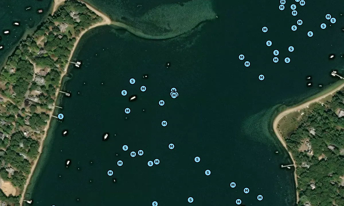 Satelite image of Lagoon Pond - 2