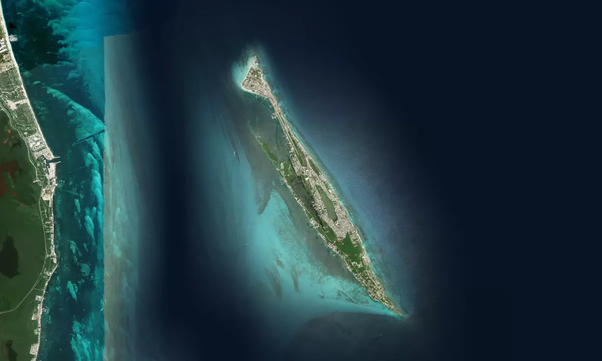 Flyfoto av Laguna Makax