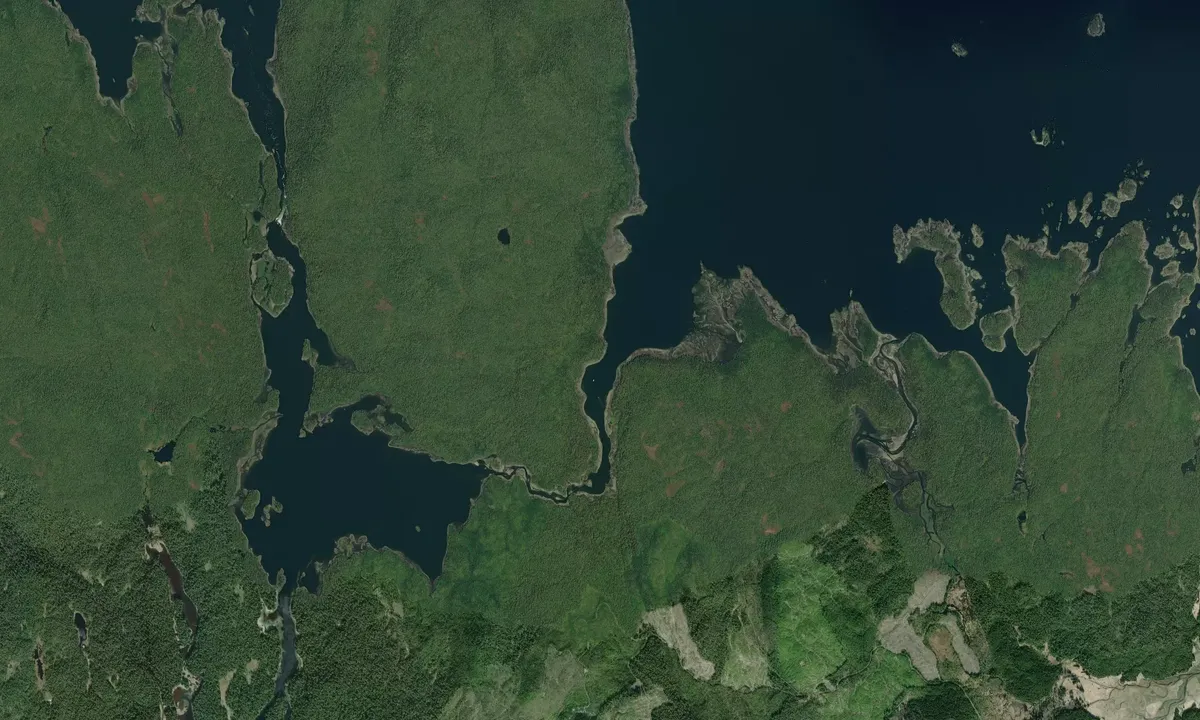 Flyfoto av Lake Bay