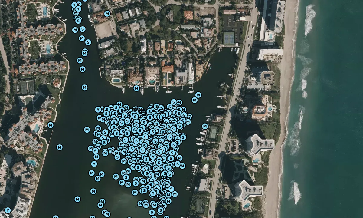 Satelite image of Lake Boca Raton