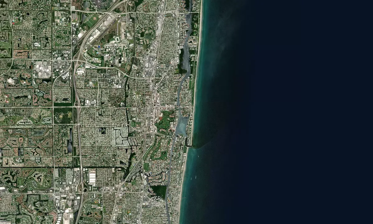 Flyfoto av Lake Boca Raton