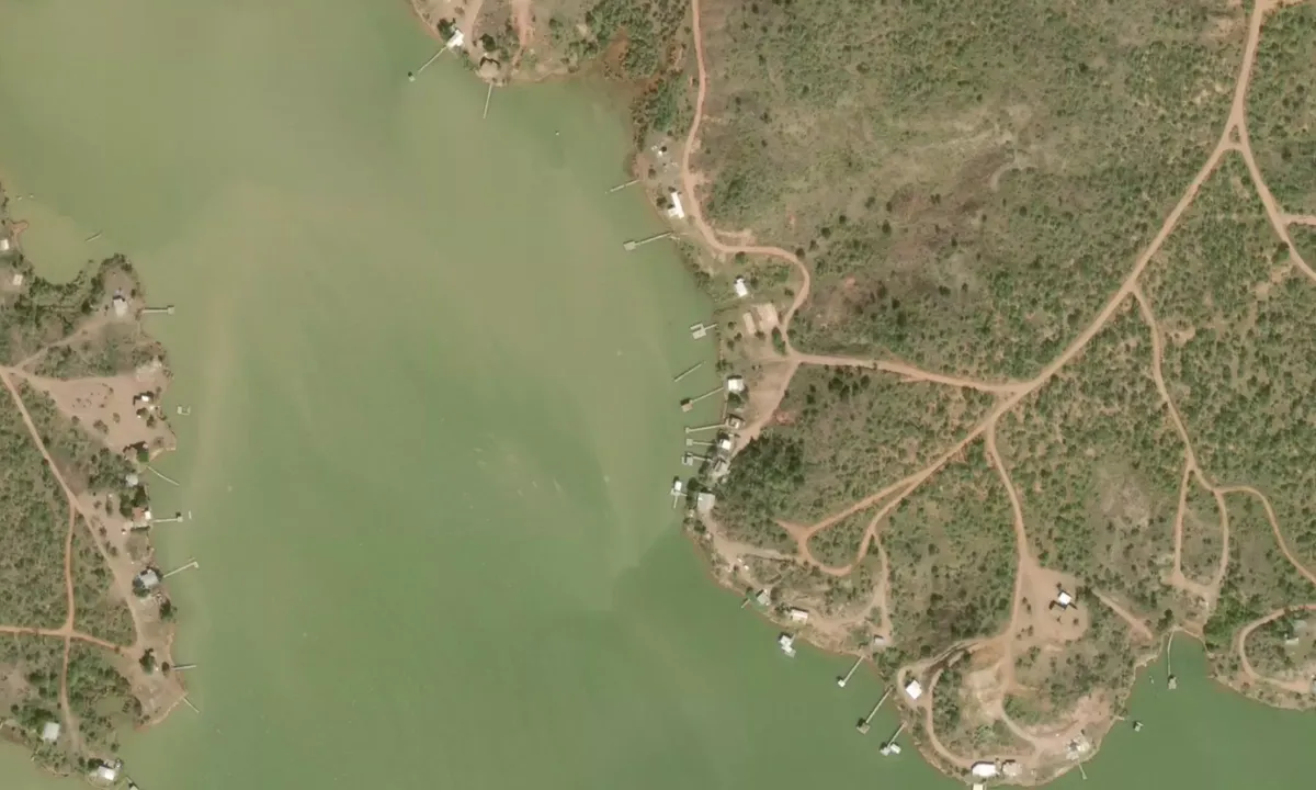 Flyfoto av Lake Diversion, Texas